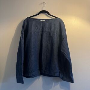 Uniqlo Blue Chambray Shirt